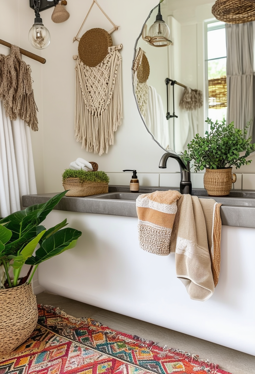 Eclectic Elegance: Embracing Boho Style in Your Bathroom