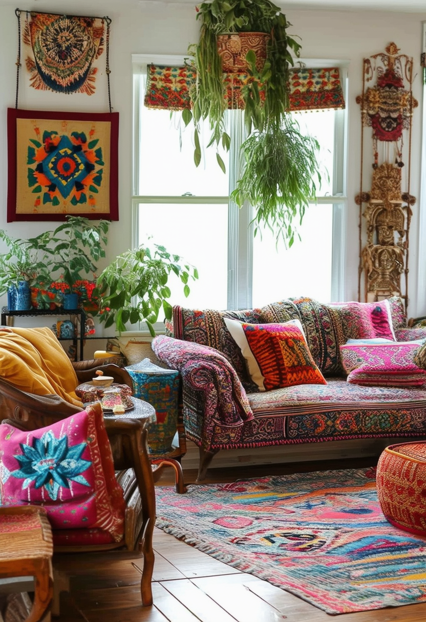 Embrace Eclectic Elegance: The Boho Living Room