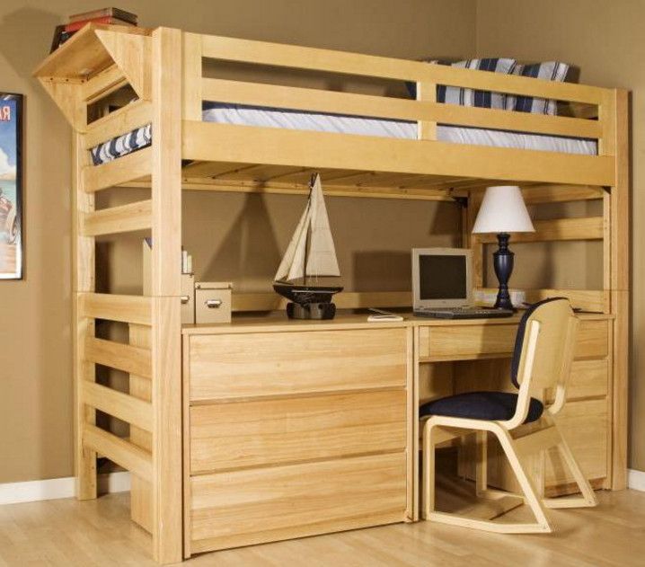 Features Of Loft Bed With Desk