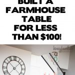 DIY Farmhouse Table and Bench