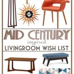 An Affordable Mid Century Inspired Living Room: Inspiration - MidMod Moodboard Monday