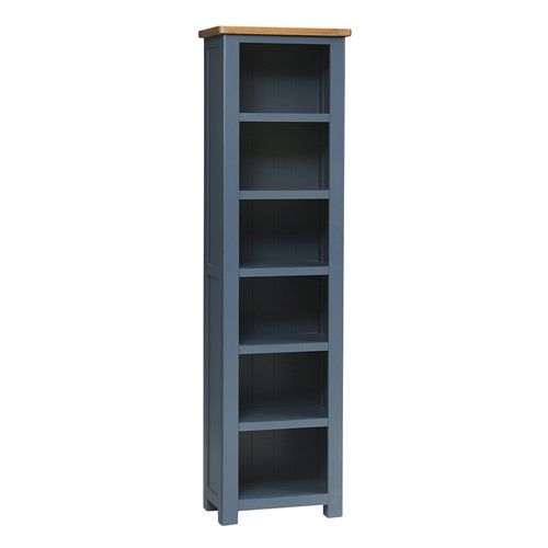 Westcote Blue Tall Slim Bookcase