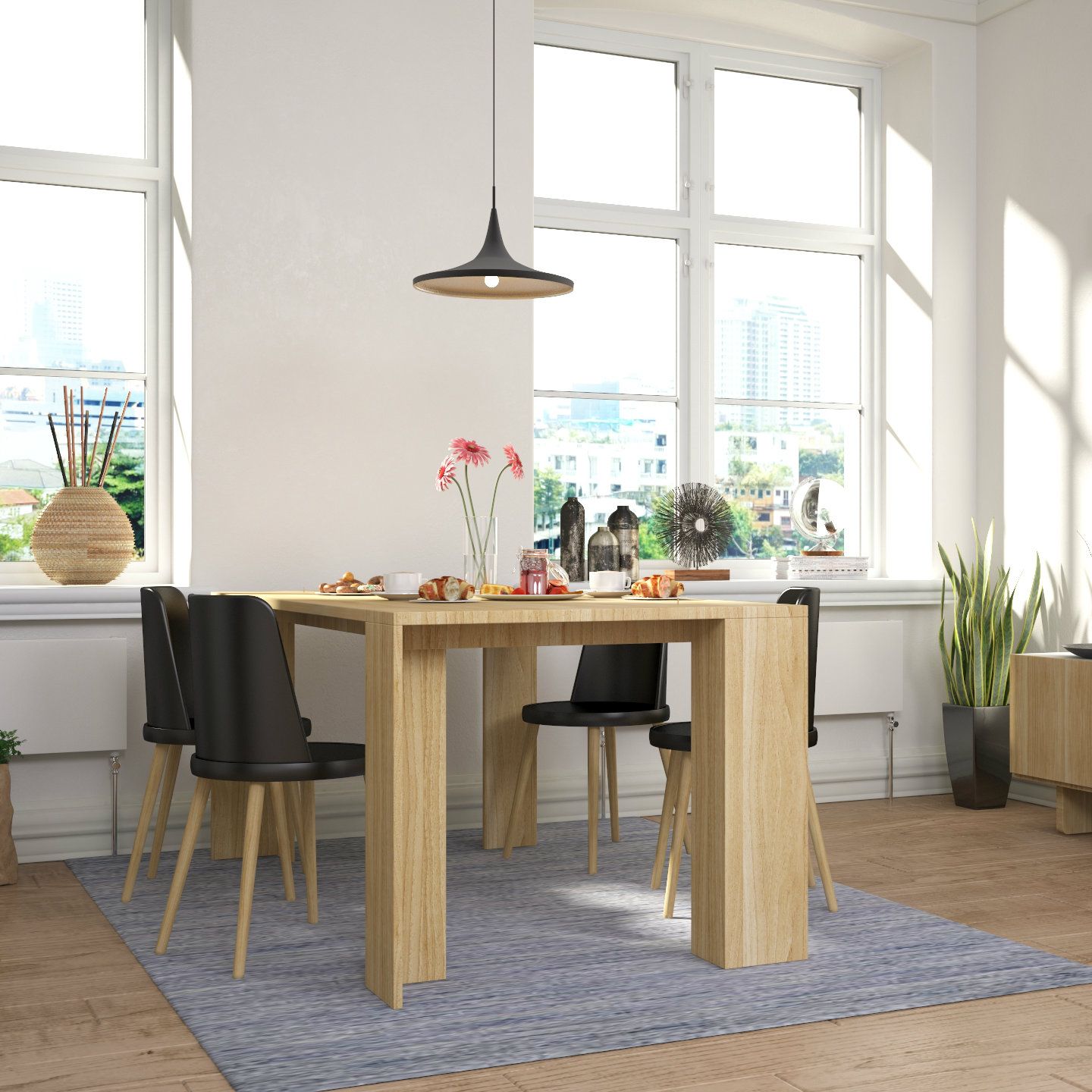 Natural and Chic Dining Room Furniture