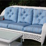 White Outdoor Wicker Sofa: Montauk Collection